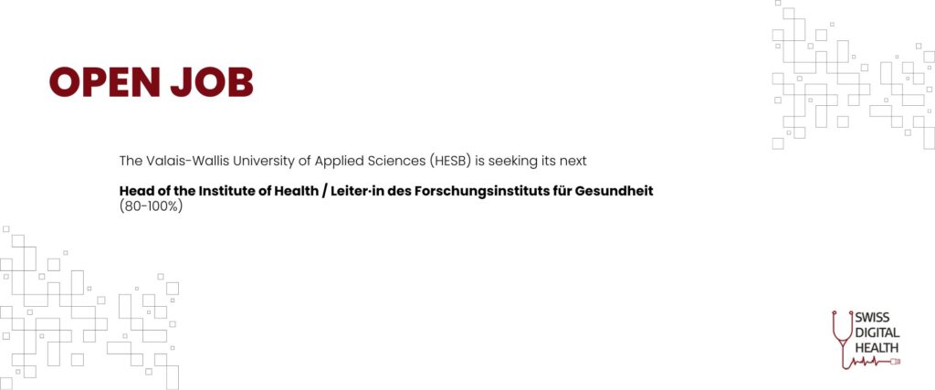 The Valais Haute Ecole de Santé is looking for a Head of Institute
